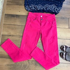 3/$25 Distressed pink Jean Lauren Conrad size 0